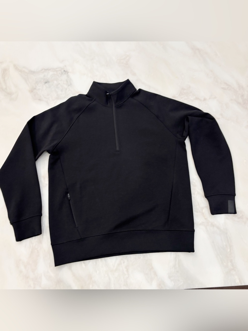 Ten Thousand Midweight Mockneck Pullover Sweatshirt 1/2 Zip Size Medium Black
